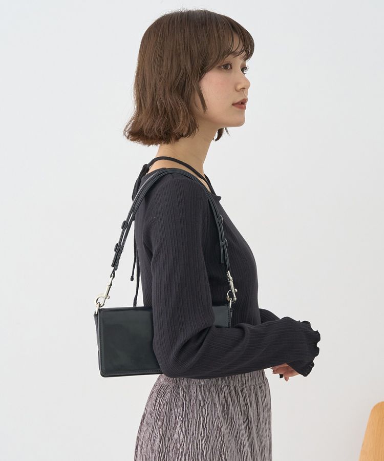 earth music&ecology「チェーンリブホルターネックプルオーバー」|Tシャツ・カットソー|