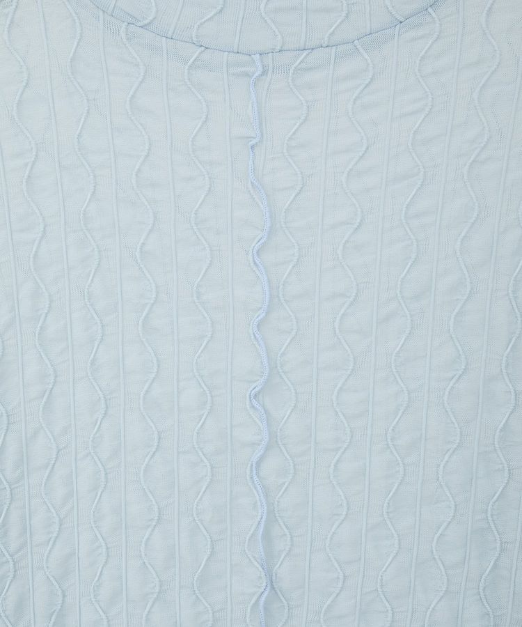 earth music&ecology「ハイネックシアーうねうねプルオーバー」|Tシャツ・カットソー|