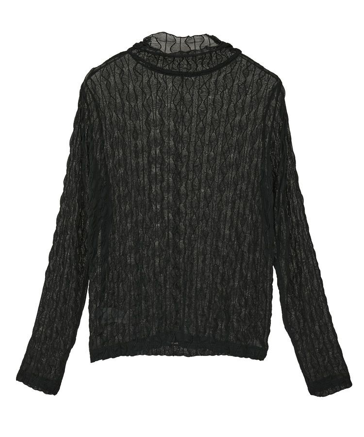 earth music&ecology「ハイネックシアーうねうねプルオーバー」|Tシャツ・カットソー|