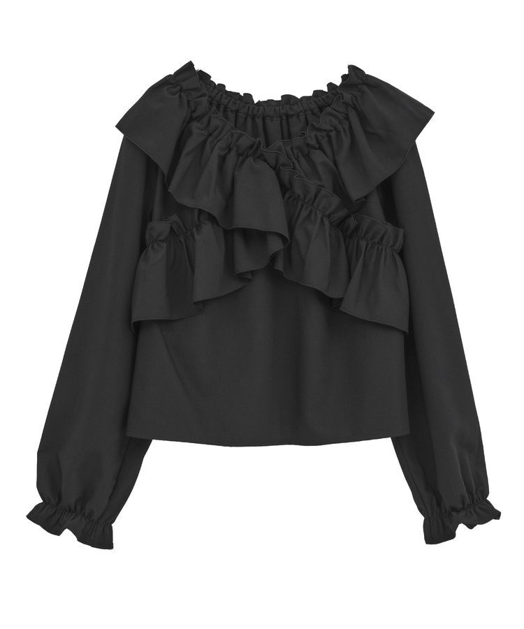 earth music&ecology「フリルオフショルブラウス」|シャツ・ブラウス|