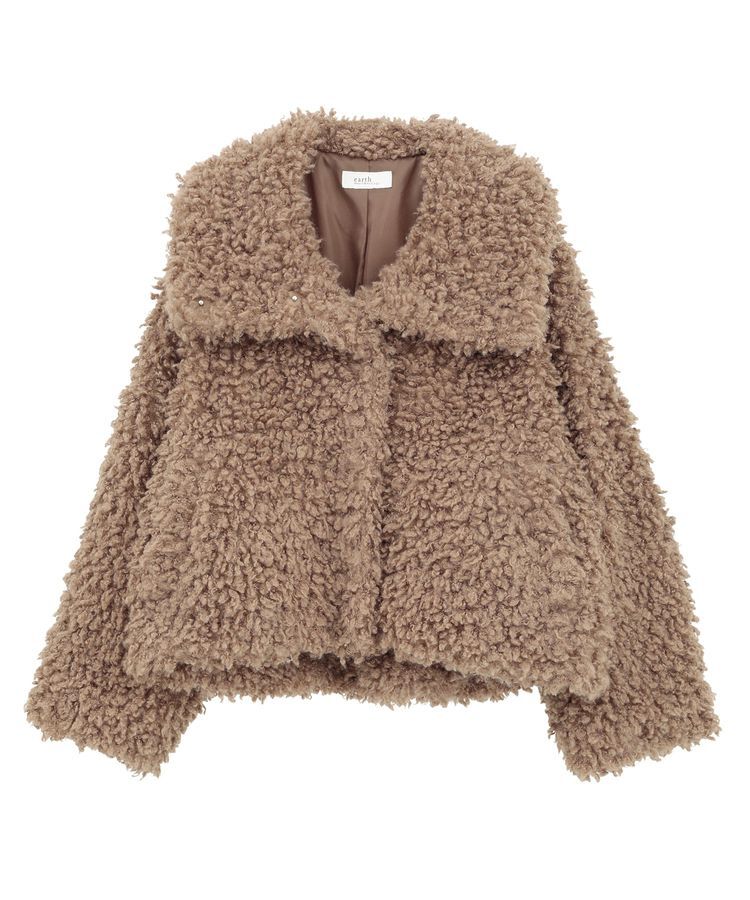 earth music&ecology「プードルファーショートブルゾン」|ブルゾン・スタジャン|