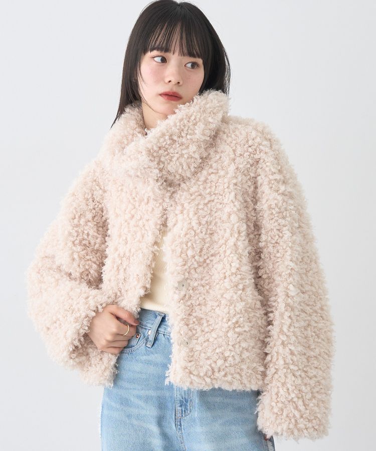 earth music&ecology「プードルファーショートブルゾン」|ブルゾン・スタジャン|Cream