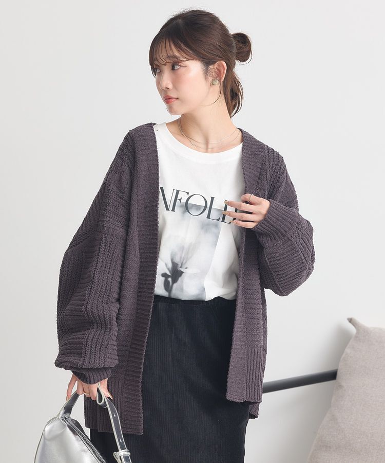 earth music&ecology「マットモールカーディガン」|カーディガン|