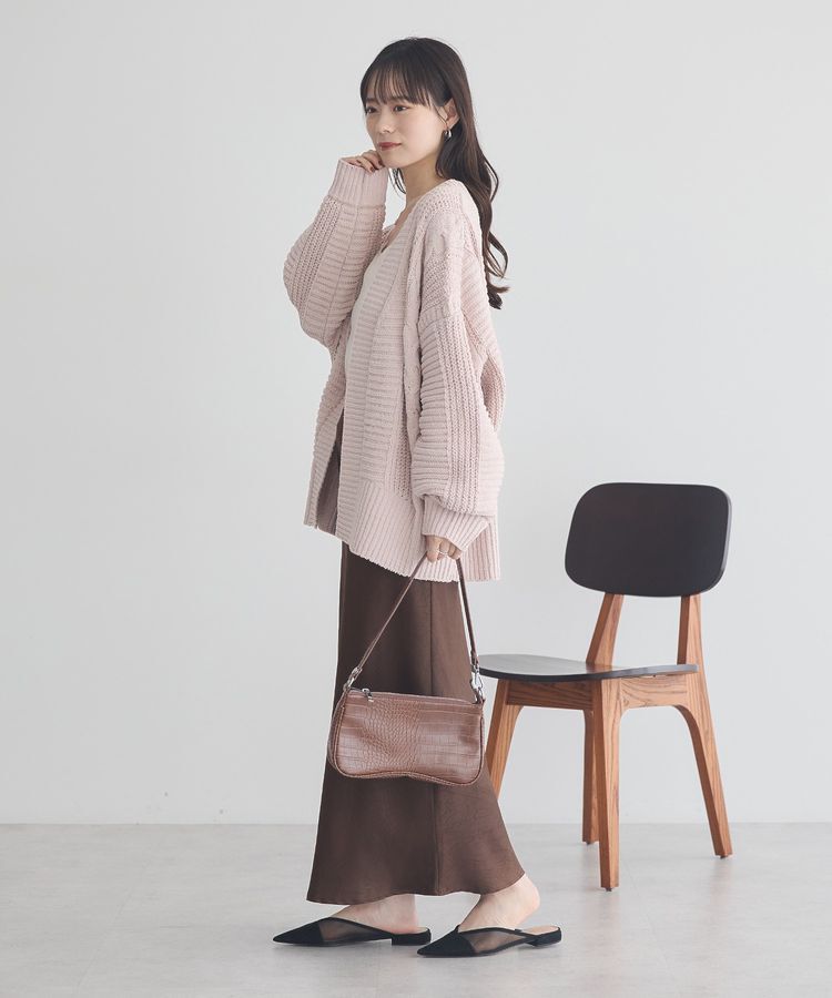 earth music&ecology「マットモールカーディガン」|カーディガン|