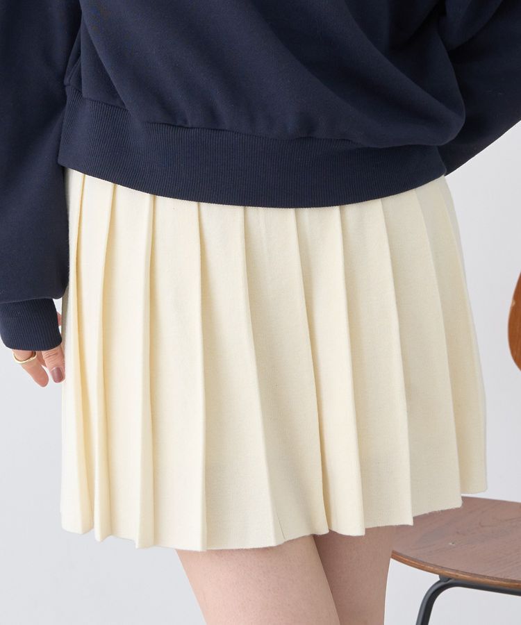 earth music&ecology「ニットプリーツスカート」|スカート|