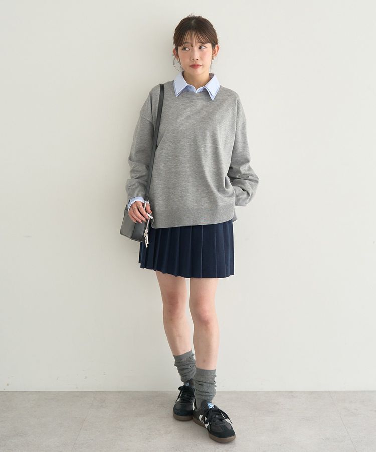 earth music&ecology「ニットプリーツスカート」|スカート|