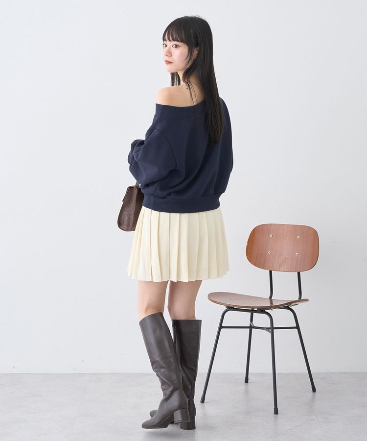 earth music&ecology「ニットプリーツスカート」|スカート|