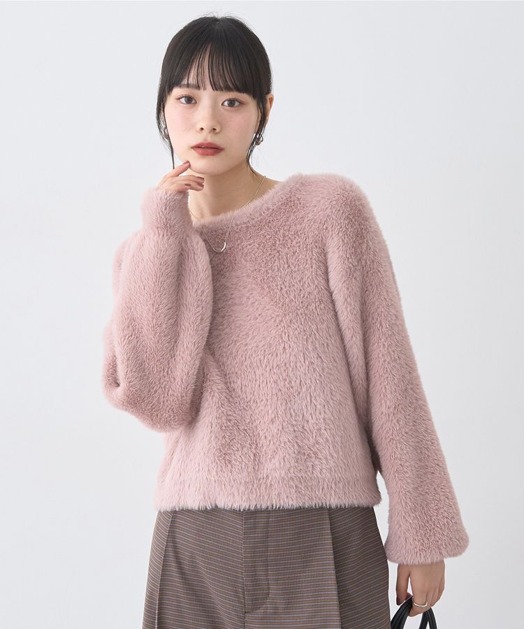 earth music&ecology「Wフェイスシャギープルオーバー」|ニット・セーター|