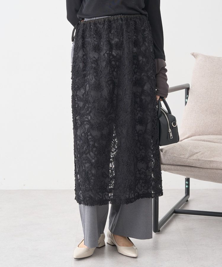 earth music&ecology「モールレースラップスカート」|スカート|