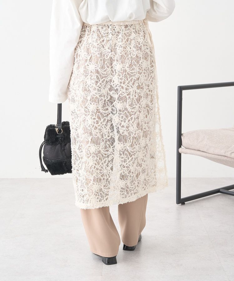 earth music&ecology「モールレースラップスカート」|スカート|