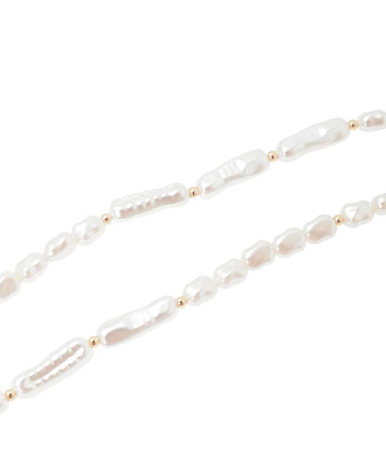 earth music&ecology「パールMIXY字ネックレス」|ネックレス|