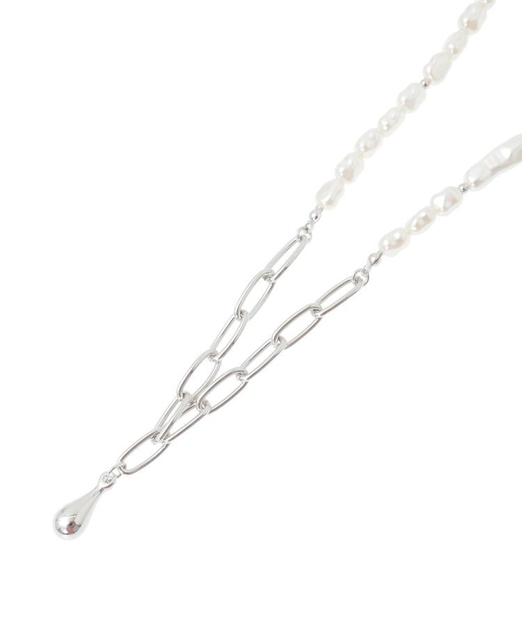 earth music&ecology「パールMIXY字ネックレス」|ネックレス|