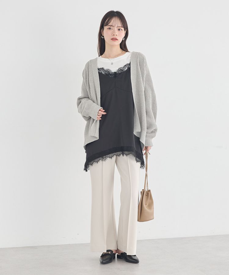 earth music&ecology「ランジェリーライクレースキャミ」|キャミソール|