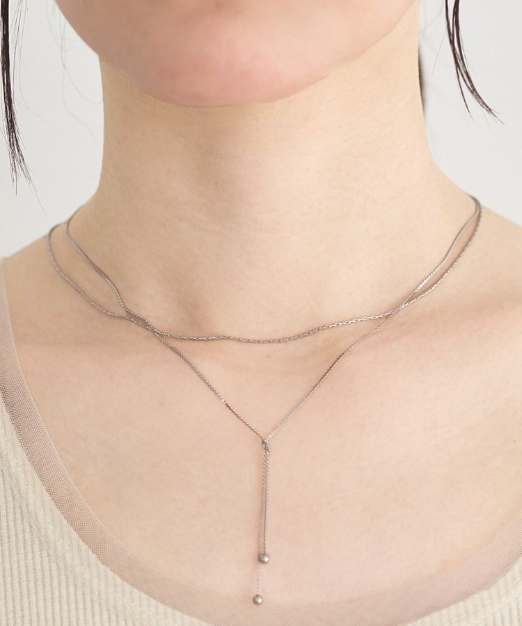 earth music&ecology「【ステンレス】Y字ネックレス」|ネックレス|