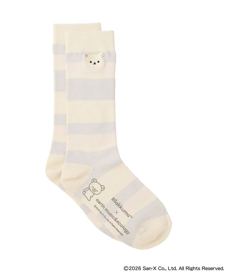 earth music&ecology「リラックマ&times;earth マルチボーダーソックス」|その他|
