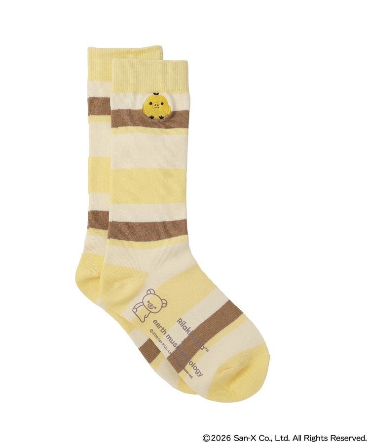 earth music&ecology「リラックマ&times;earth マルチボーダーソックス」|その他|