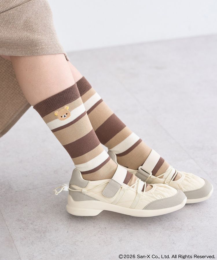 earth music&ecology「リラックマ&times;earth マルチボーダーソックス」|その他|