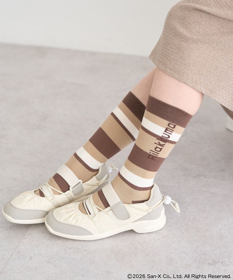 earth music&ecology「リラックマ&times;earth マルチボーダーソックス」|その他|