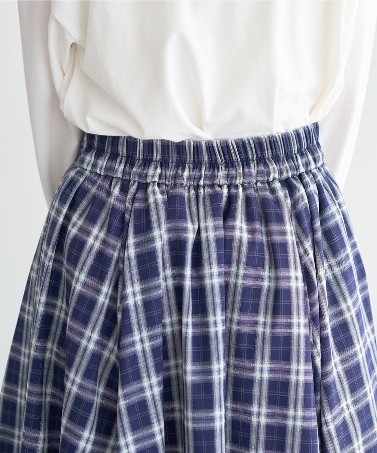 earth music&ecology「イレヘムチェックシャツライクスカート」|フレア|