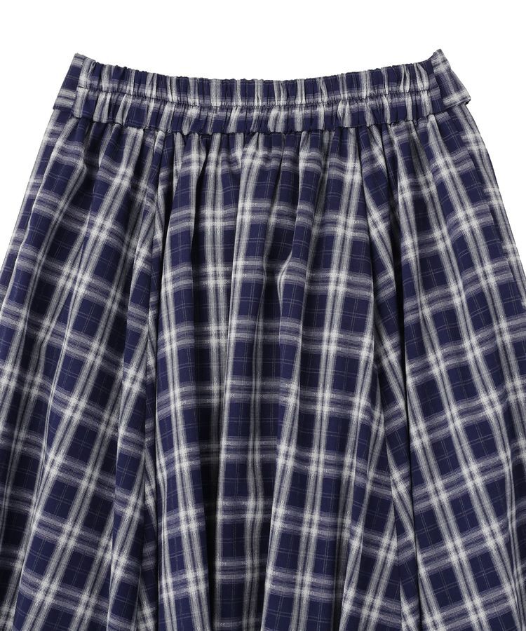 earth music&ecology「イレヘムチェックシャツライクスカート」|フレア|