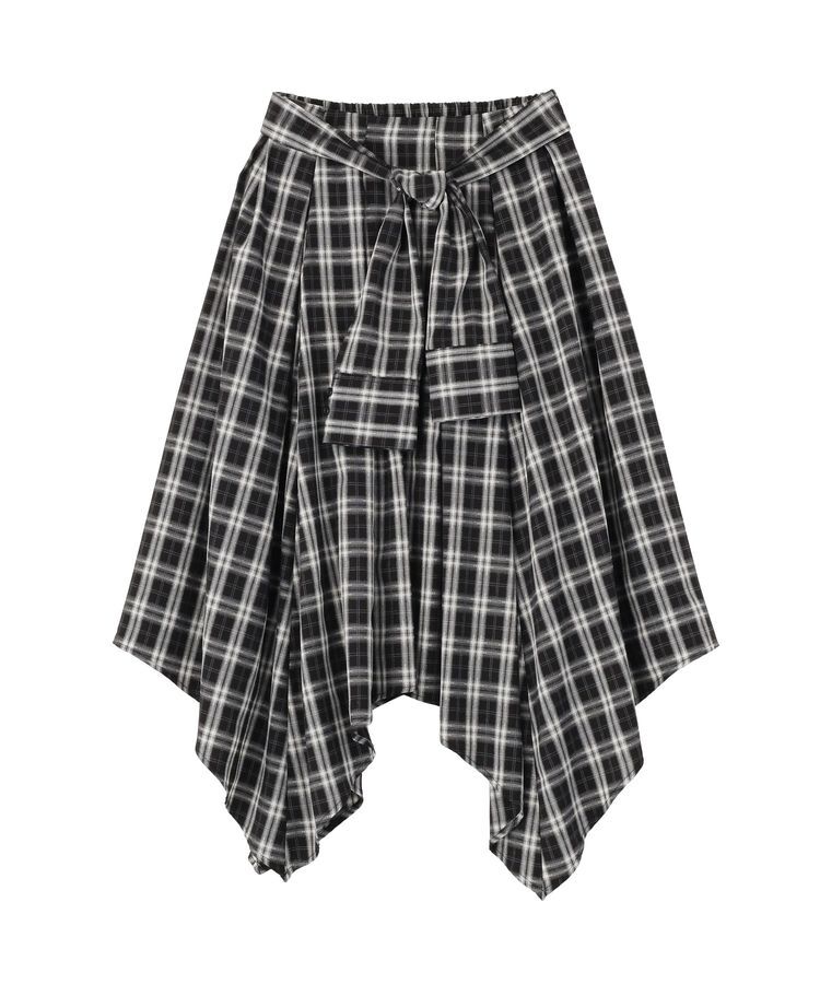 earth music&ecology「イレヘムチェックシャツライクスカート」|フレア|