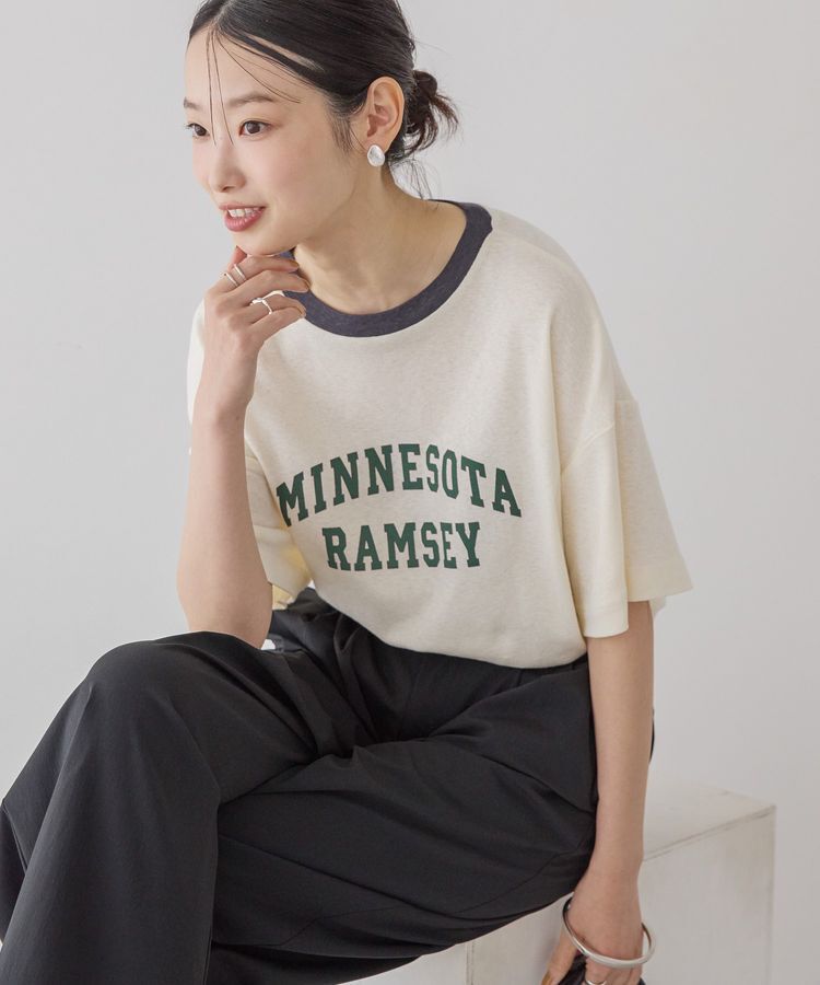 AMERICAN HOLIC「ロゴ入りヴィンテージ半袖プルオーバー」|Tシャツ・カットソー|