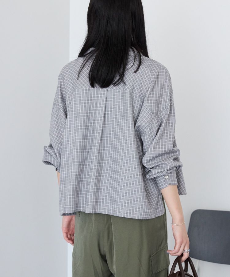 AMERICAN HOLIC「イージーケアチェックショート丈シャツ」|シャツ・ブラウス|