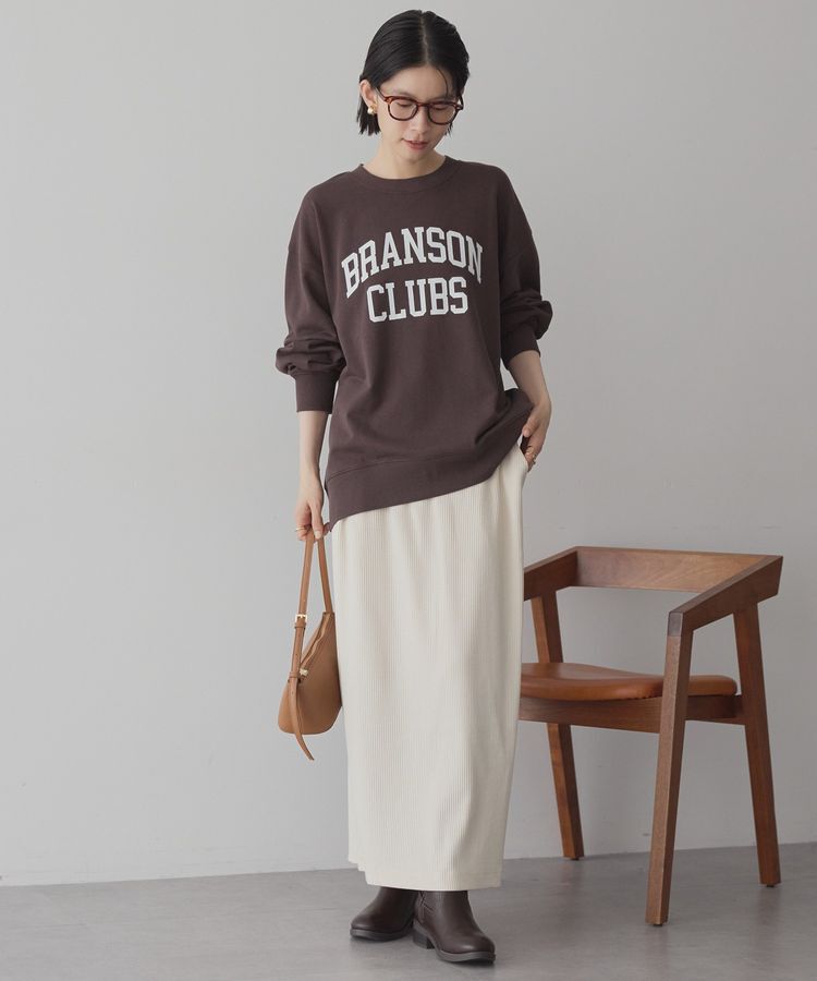 AMERICAN HOLIC「針抜きリブナロースカート」|タイト|