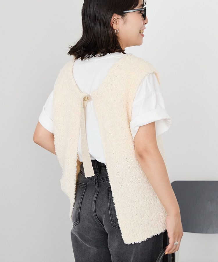 AMERICAN HOLIC「テープヤーンバックシャンベスト」|ベスト・ジレ|