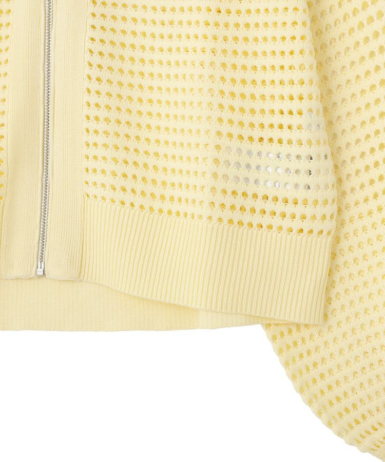 AMERICAN HOLIC「ジップアップメッシュニットカーディガン【WEB限定カラー有り】」|カーディガン|