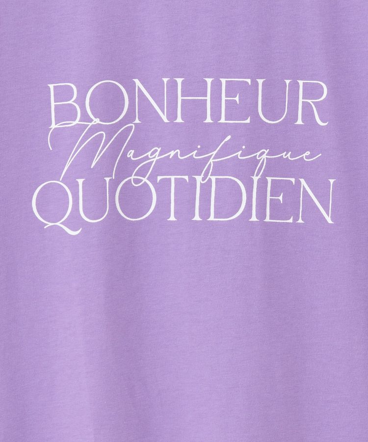 Green Parks「フレンチスリーブ筆記体ロゴチュニック」|チュニック|