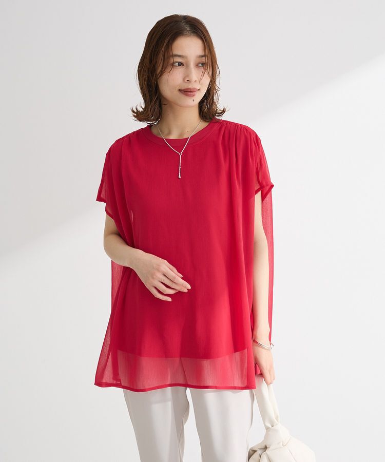 Green Parks「楊柳ドッキングフレンチプルオーバー」|Tシャツ・カットソー|