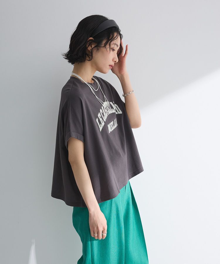 Green Parks「袖折り返しカレッジTシャツ」|Tシャツ・カットソー|