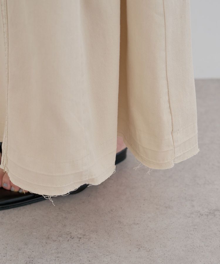 Green Parks「ライトデニムサイドタックスカート」|スカート|