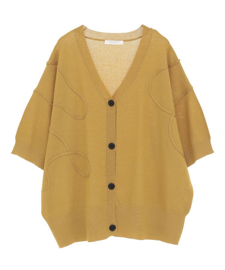 armonia「刺繍コードVネックフレンチカーディガン」|カーディガン|