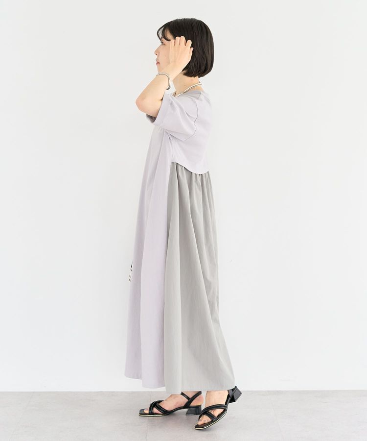 Green Parks「ナイロンドッキングロゴワンピース」|ワンピース|