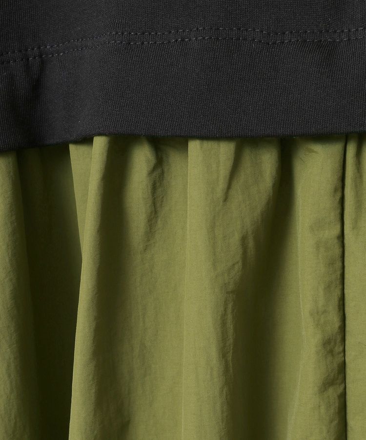 Green Parks「ナイロンドッキングロゴワンピース」|ワンピース|