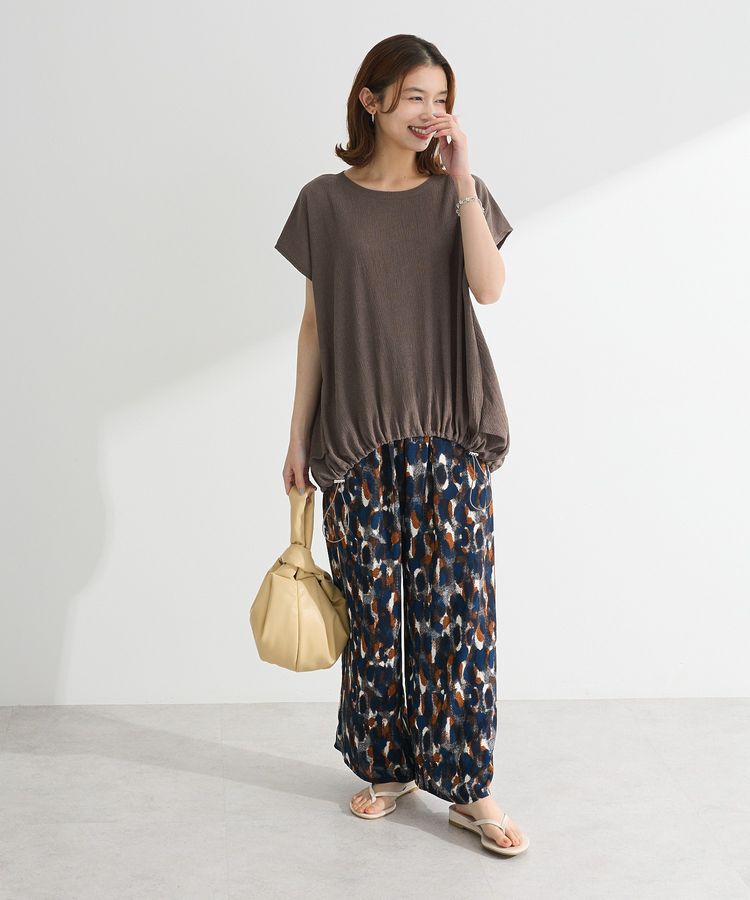 Green Parks「表面カット裾ドロストプルオーバー」|Tシャツ・カットソー|