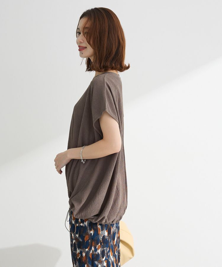 Green Parks「表面カット裾ドロストプルオーバー」|Tシャツ・カットソー|