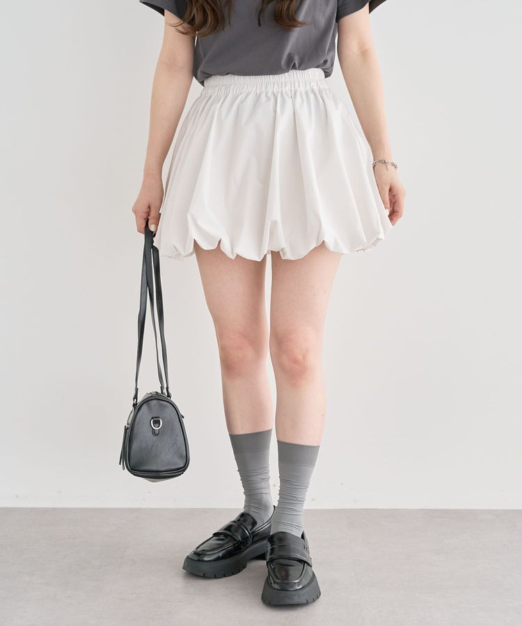 Green Parks「・ELENCARE DUE バルーンミニスカート」|スカート|Off White