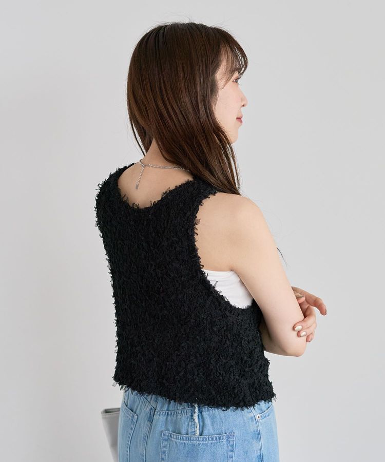 Green Parks「・swing by 2wayチュールヤーンベスト」|ベスト・ジレ|