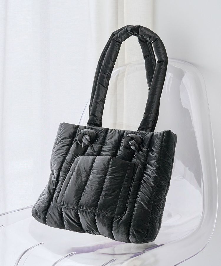 Green Parks「・furry rate シャイニーキルティングバッグ」|ショルダー・メッセンジャー|Black