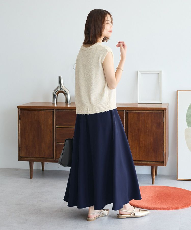 Green Parks「ツィード風金釦ニットベスト」|ベスト・ジレ|