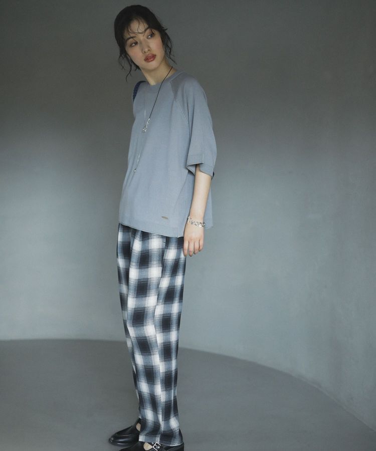 Green Parks「トレーナー風ニットプルオーバー」|ニット・セーター|