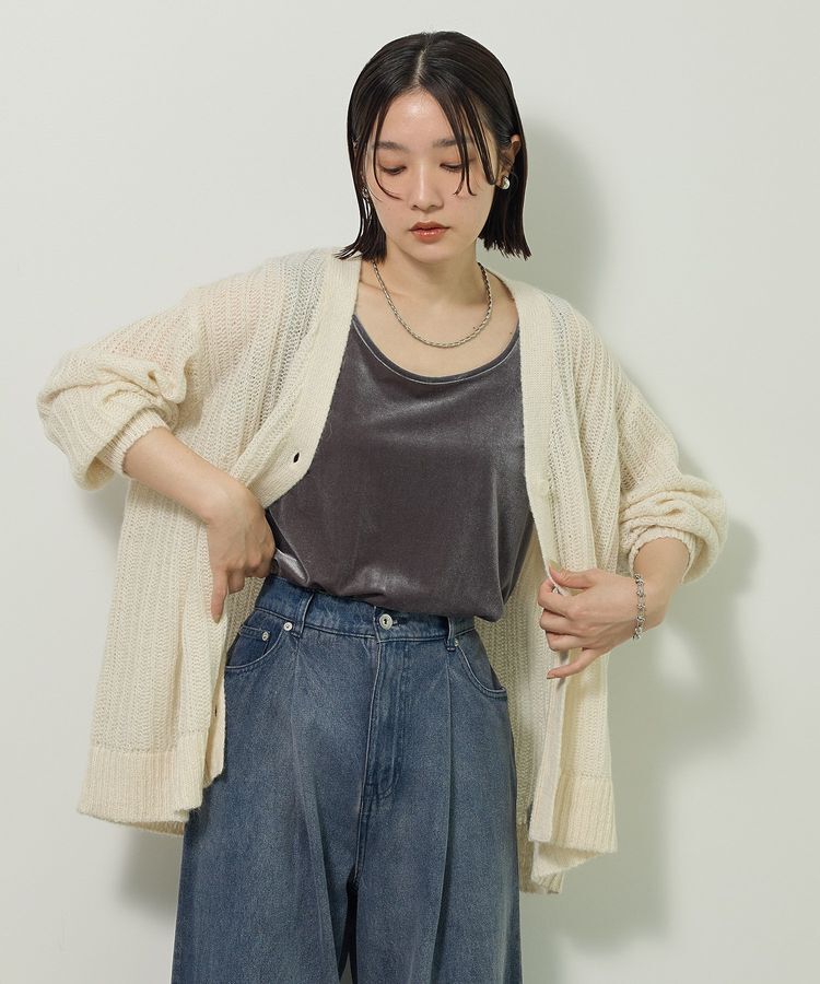 Green Parks「2Wayベロアタンクトップ」|インナー|