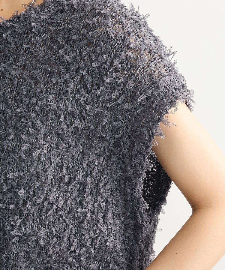 Green Parks「・swing by チュールヤーンワイドプルオーバー」|ベスト・ジレ|