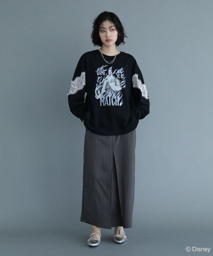 Green Parks「VILLAINS/レースドッキングプリントスウェット」|スウェット・ジャージ|