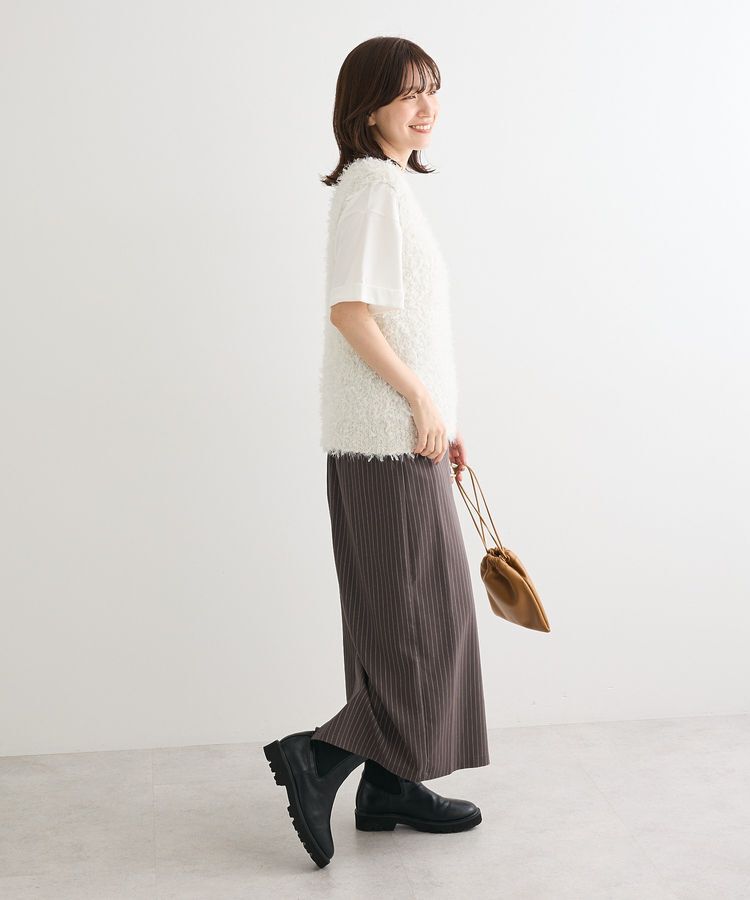 Green Parks「フェザーヤーンニットベスト」|ベスト・ジレ|