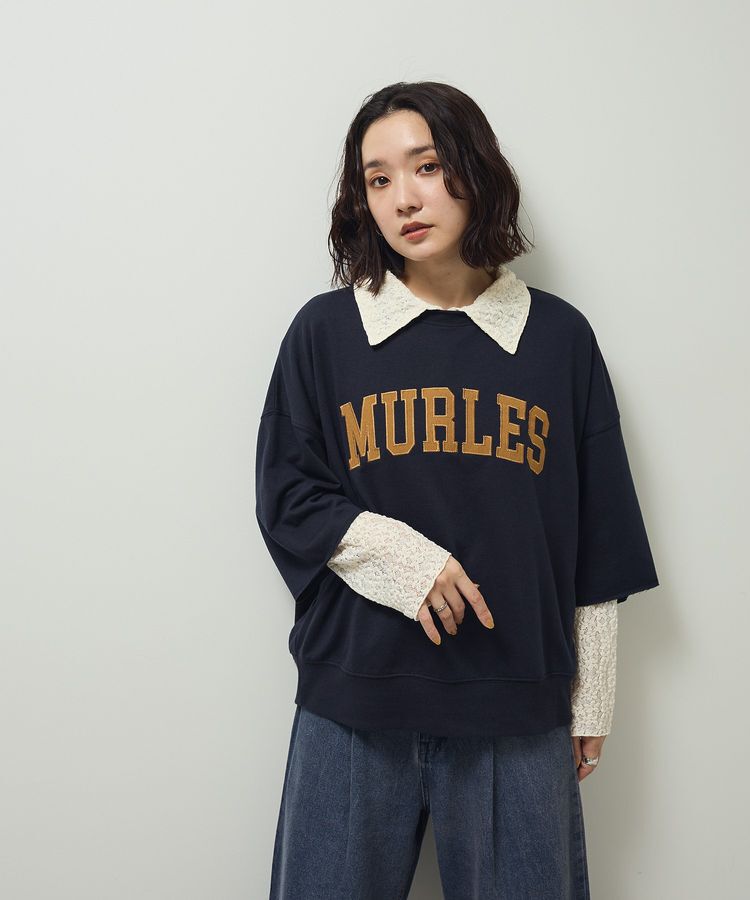 Green Parks「カットレースシャツプルオーバー」|Tシャツ・カットソー|