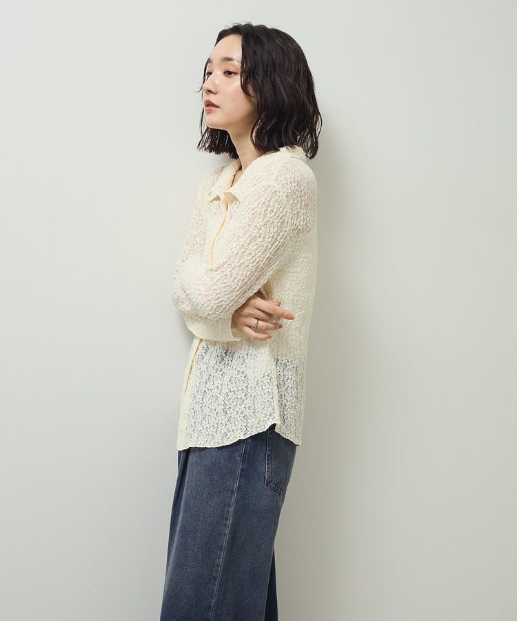 Green Parks「カットレースシャツプルオーバー」|Tシャツ・カットソー|